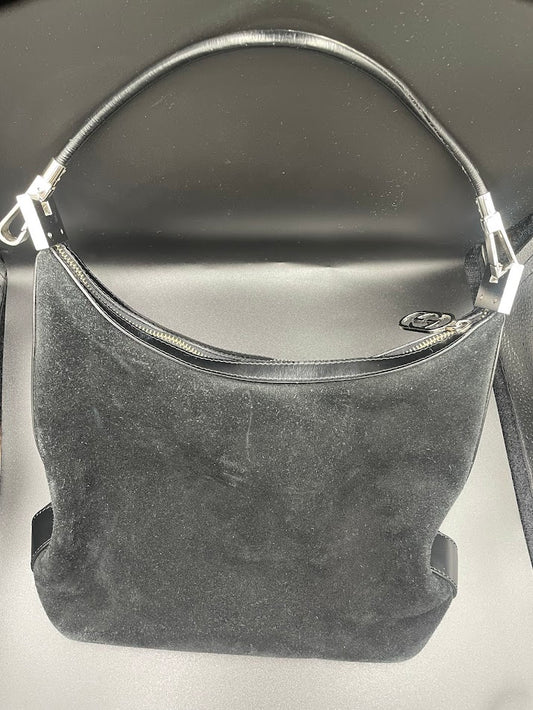 Gucci Suede and Leather Hobo Bag