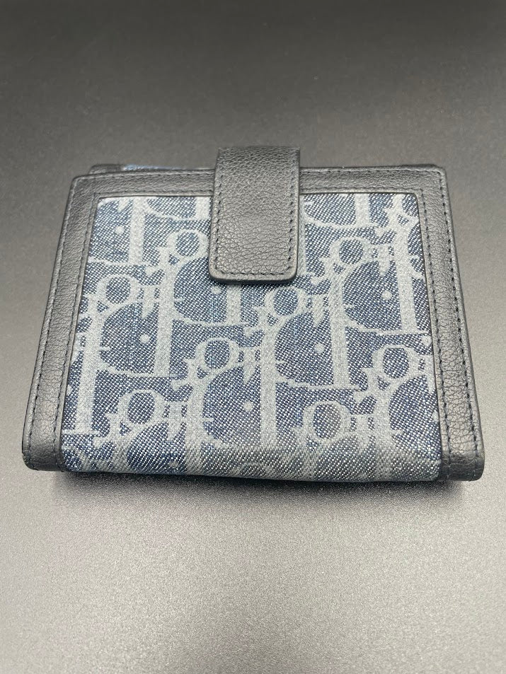Dior Denim Oblique Flight Wallet