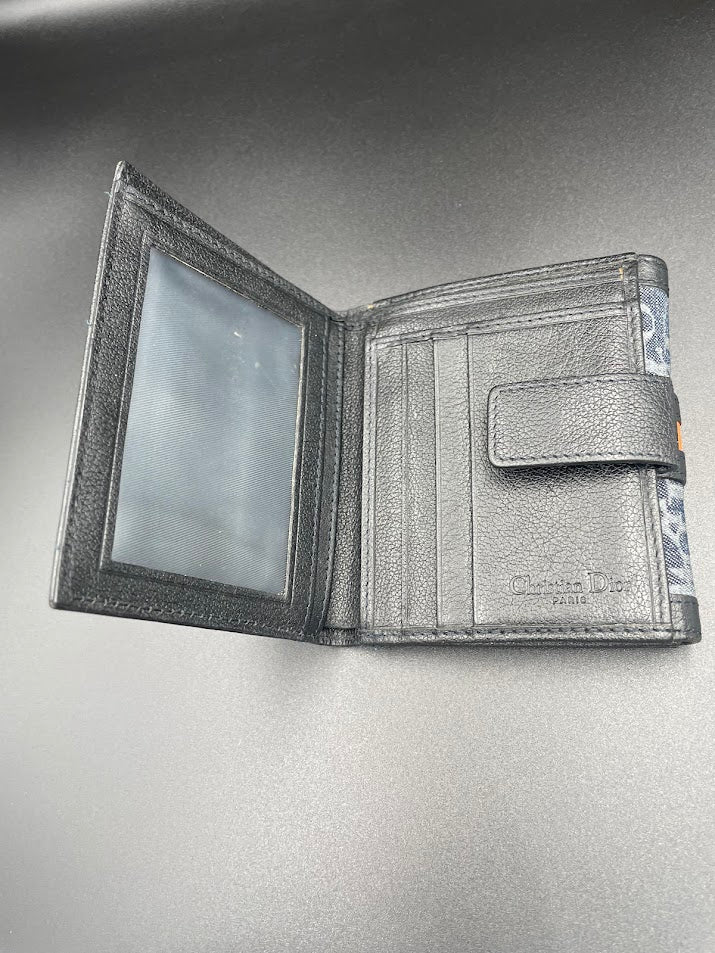 Dior Denim Oblique Flight Wallet