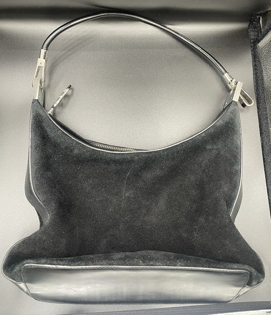 Gucci Suede and Leather Hobo Bag